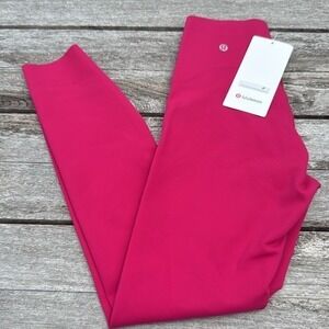 Lululemon Glow Up Super-High-Rise Tight 25" Passionate pink leggings size‎ 8 NWT